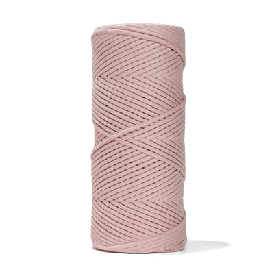 SOFT COTTON CORD ZERO WASTE 4 MM - 1 SINGLE STRAND - BALLET PINK COLOR