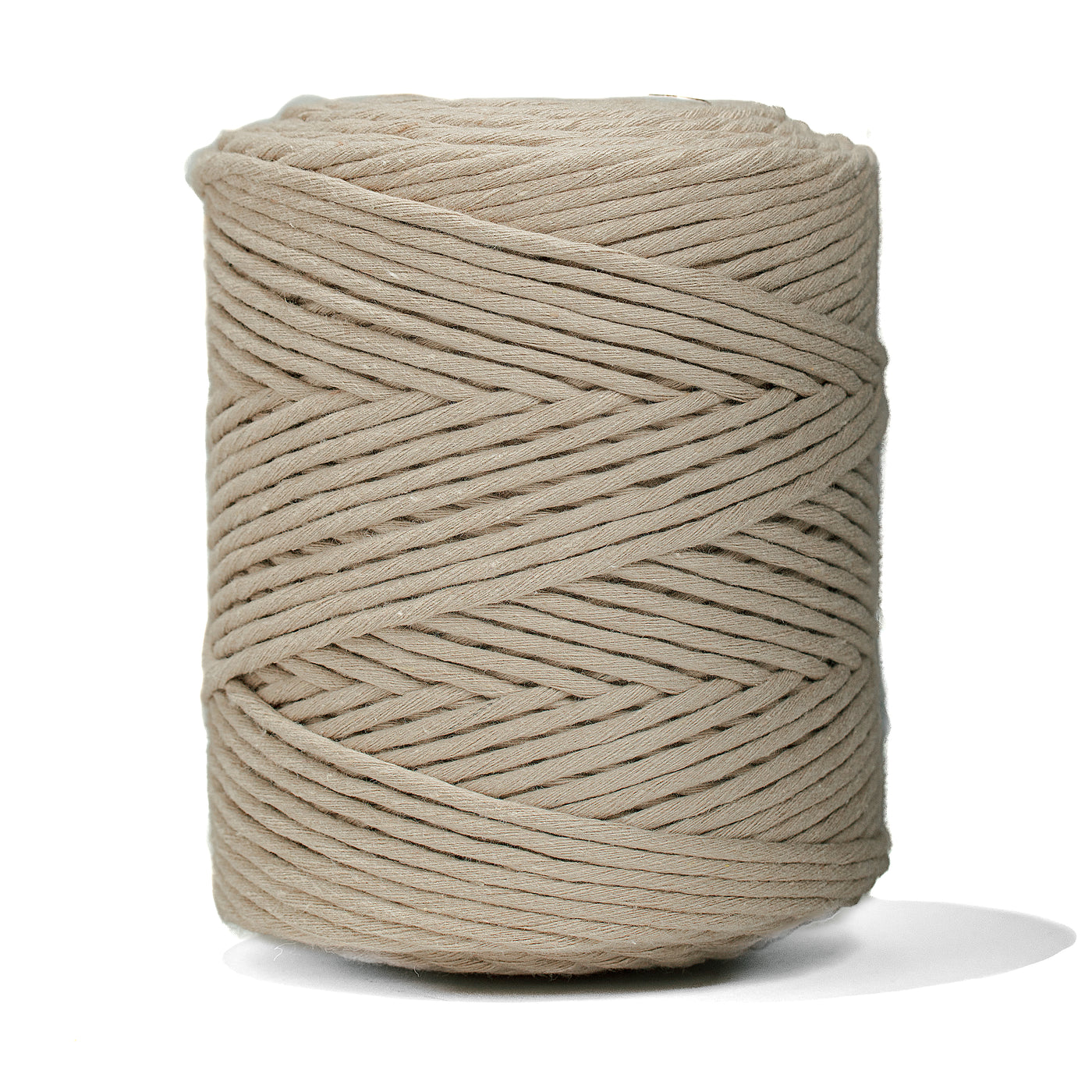 SOFT COTTON CORD ZERO WASTE 4 MM - 1 SINGLE STRAND - BEIGE COLOR