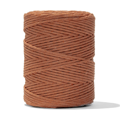 SOFT COTTON CORD ZERO WASTE 4mm - 1 SINGLE STRAND - BRONZE