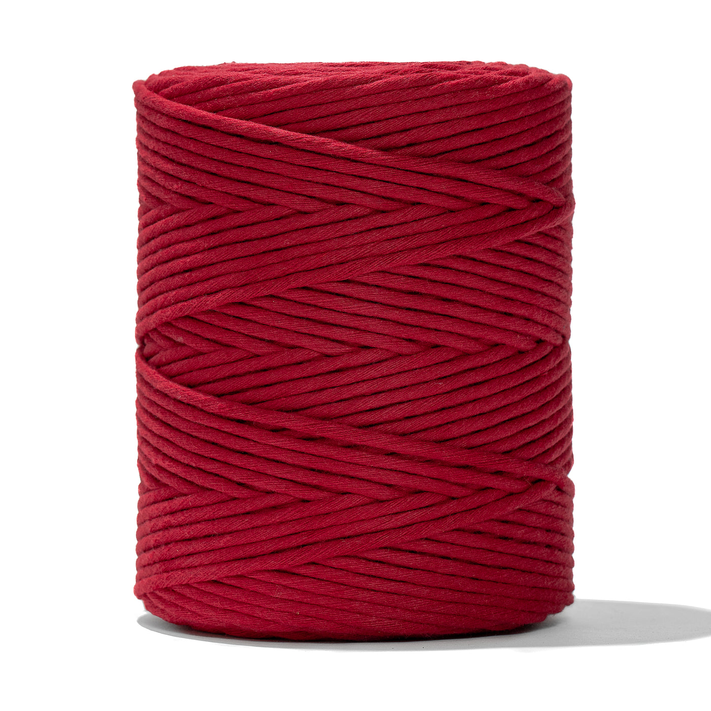 SOFT COTTON CORD ZERO WASTE 4mm - 1 SINGLE STRAND - CHILI RED
