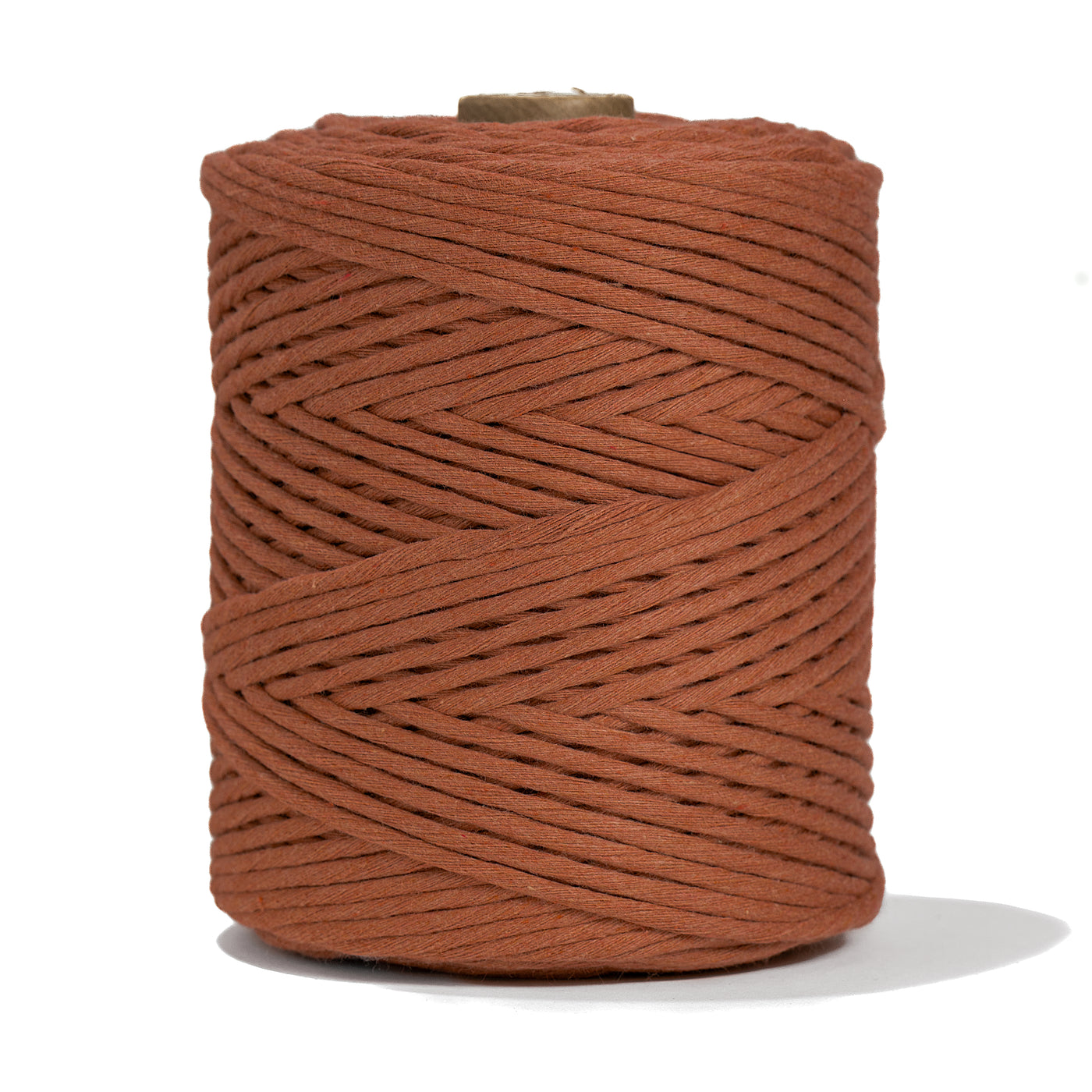 SOFT COTTON CORD ZERO WASTE 4 MM - 1 SINGLE STRAND - CINNAMON COLOR