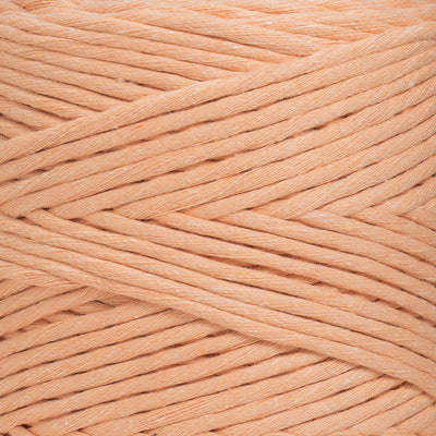 SOFT COTTON CORD ZERO WASTE 4 MM - 1 SINGLE STRAND - MELON COLOR