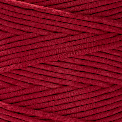 SOFT COTTON CORD ZERO WASTE 4mm - 1 SINGLE STRAND - CHILI RED