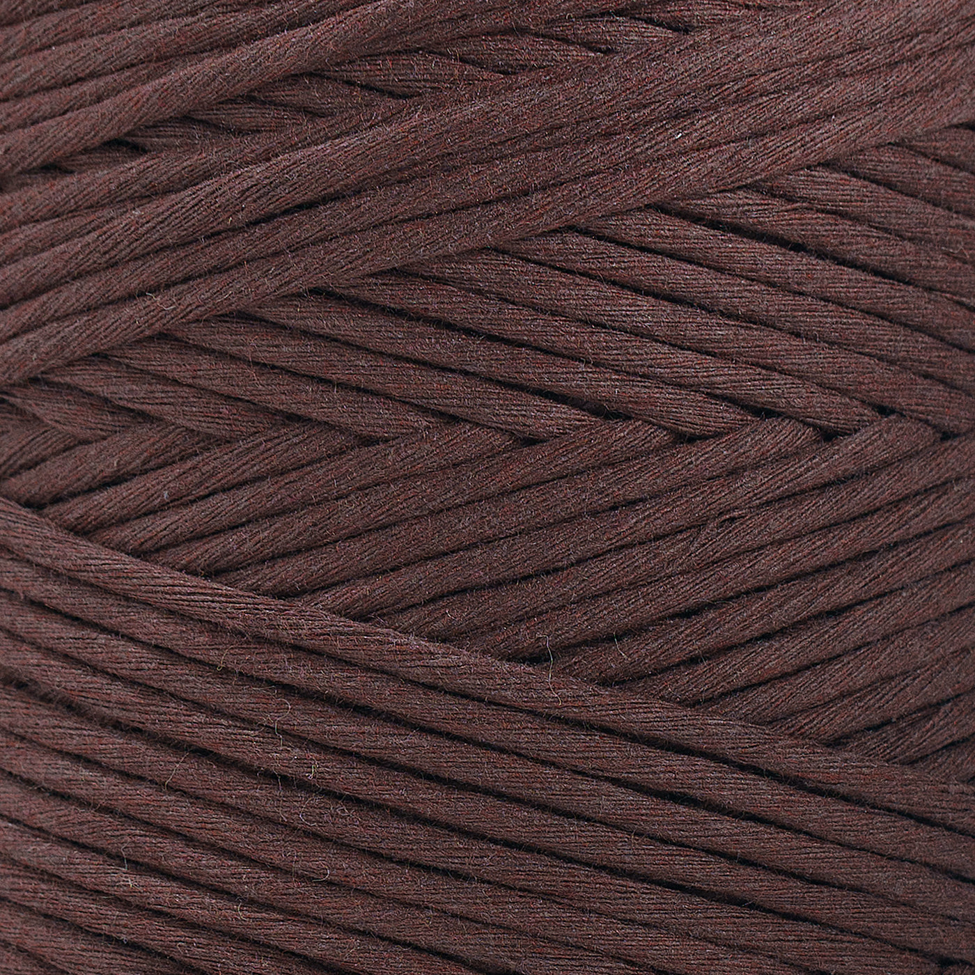SOFT COTTON CORD ZERO WASTE 4 MM - 1 SINGLE STRAND - CHOCOLATE COLOR