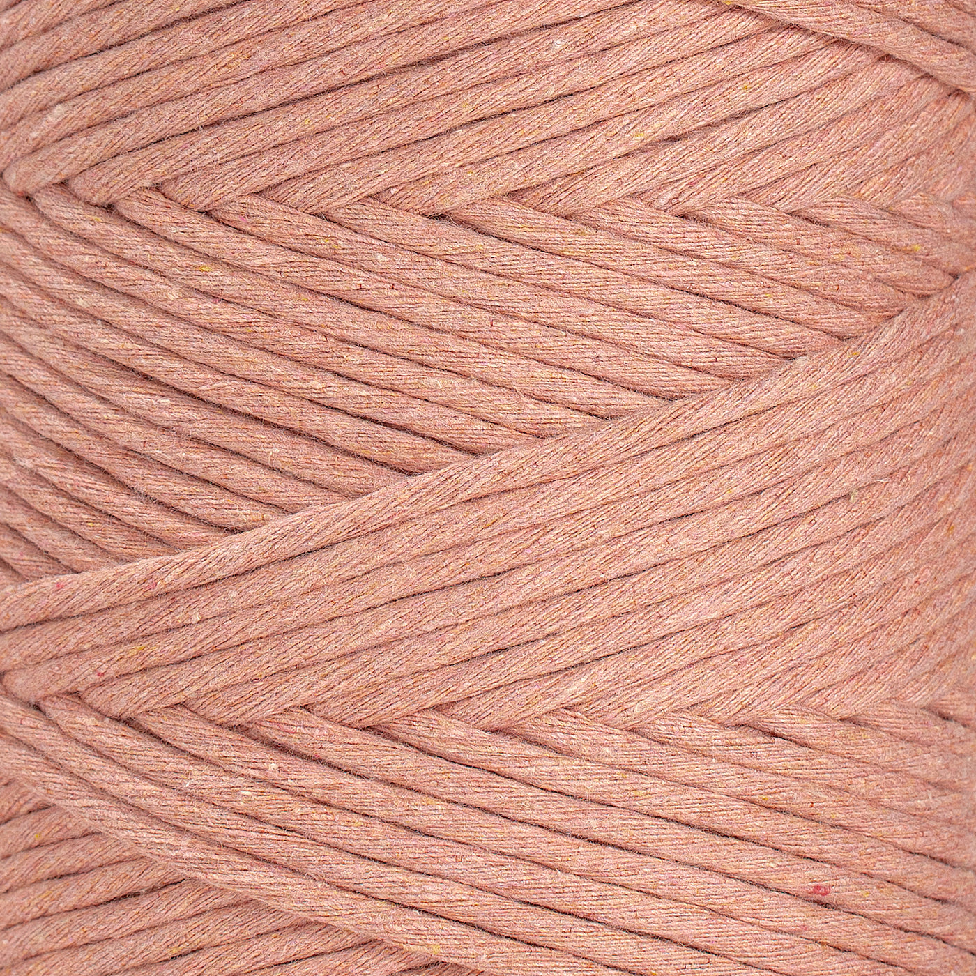 SOFT COTTON CORD ZERO WASTE 4 MM - 1 SINGLE STRAND - DUSTY PINK COLOR