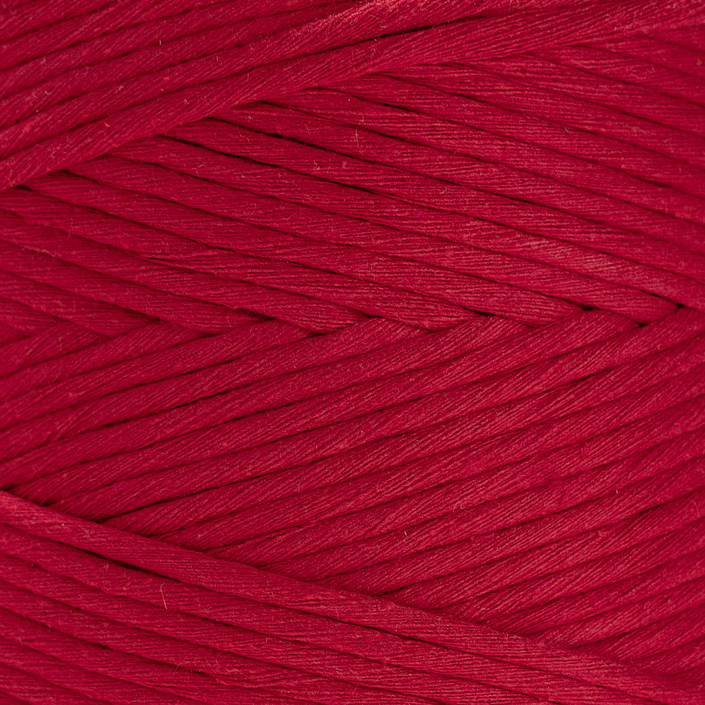 SOFT COTTON CORD ZERO WASTE 4 MM - 1 SINGLE STRAND - RED COLOR