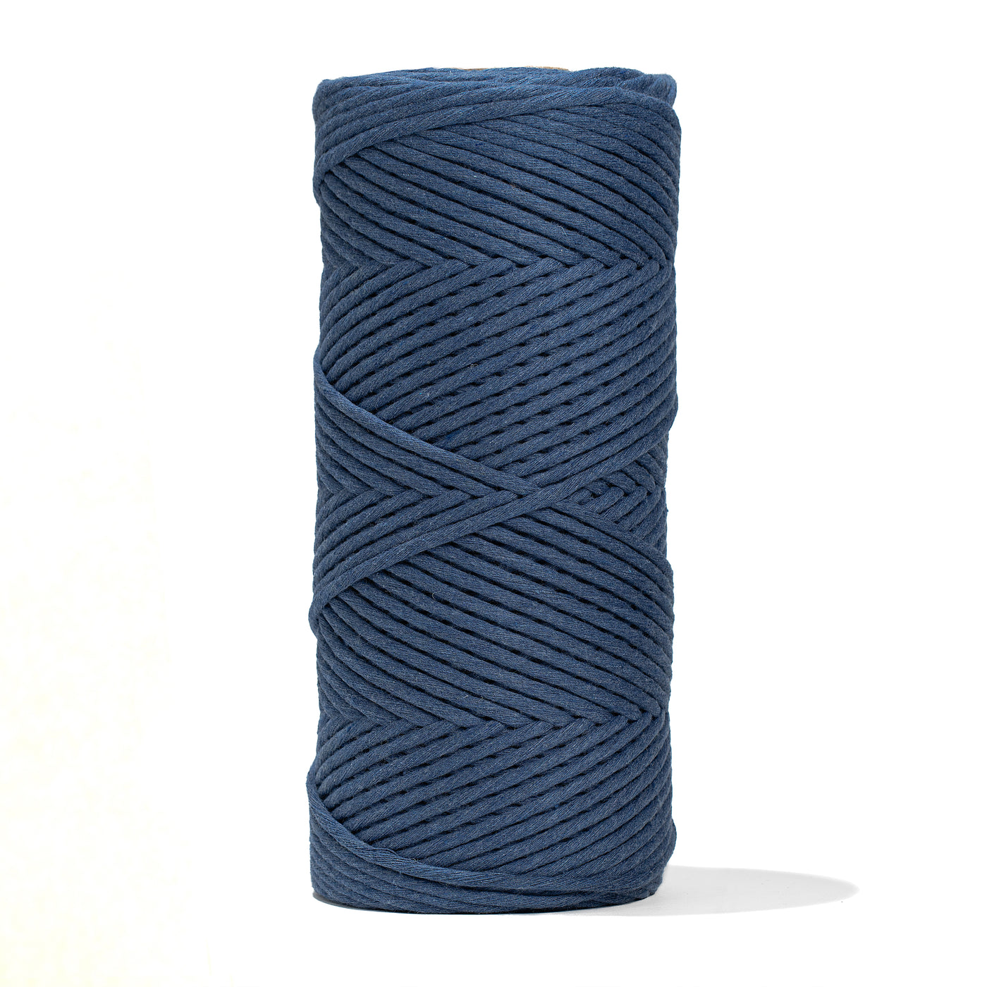 SOFT COTTON CORD ZERO WASTE 4 MM - 1 SINGLE STRAND - DENIM COLOR