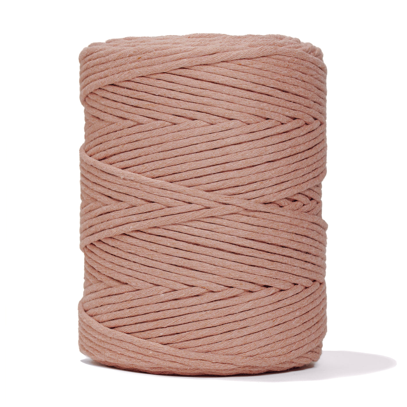 SOFT COTTON CORD ZERO WASTE 4 MM - 1 SINGLE STRAND - DUSTY ROSE COLOR