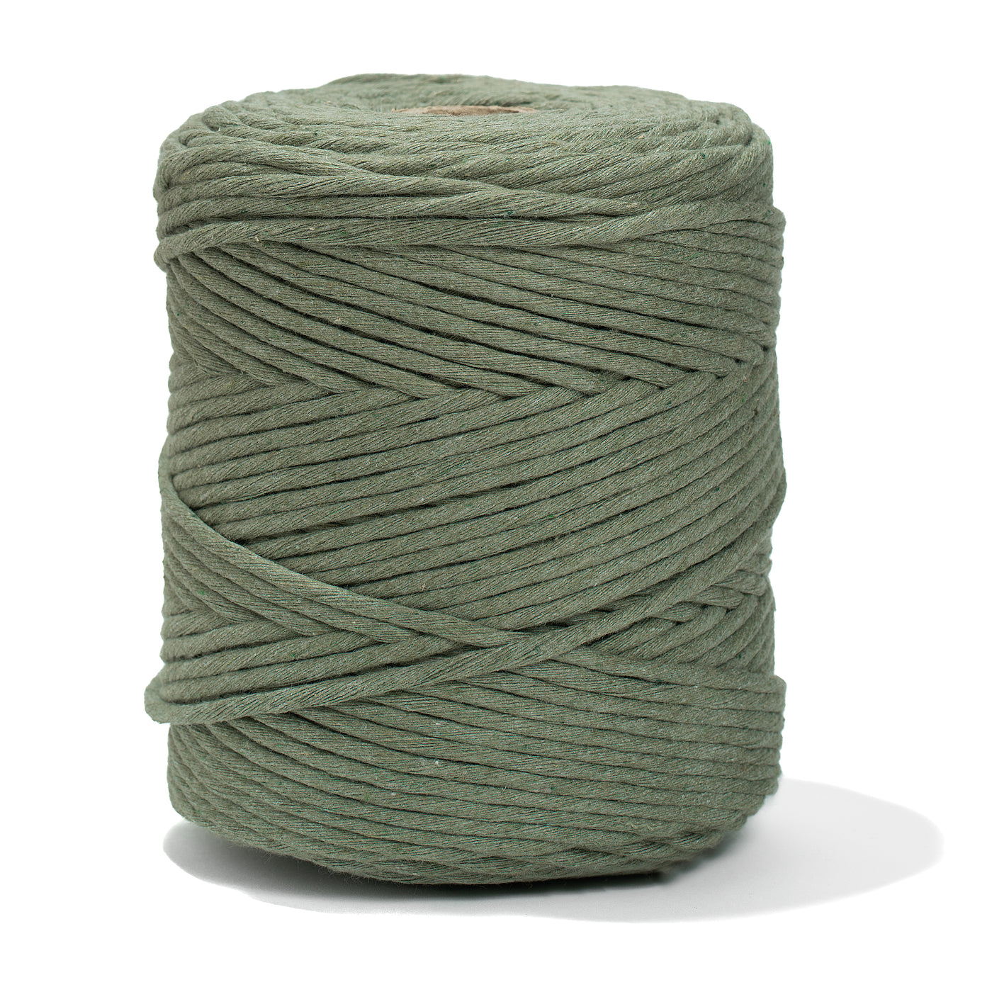 SOFT COTTON CORD ZERO WASTE 4 MM - 1 SINGLE STRAND - EUCALYPTUS COLOR