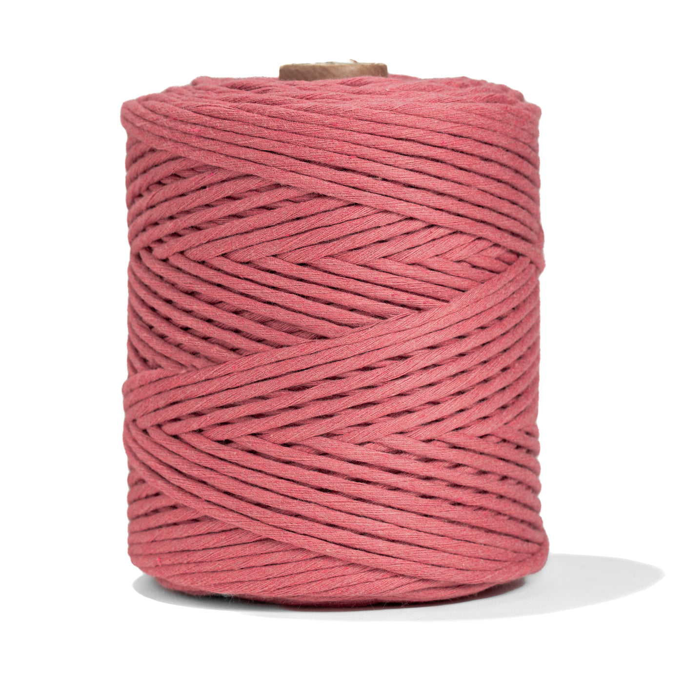 SOFT COTTON CORD ZERO WASTE 4 MM - 1 SINGLE STRAND - HIBISCUS COLOR