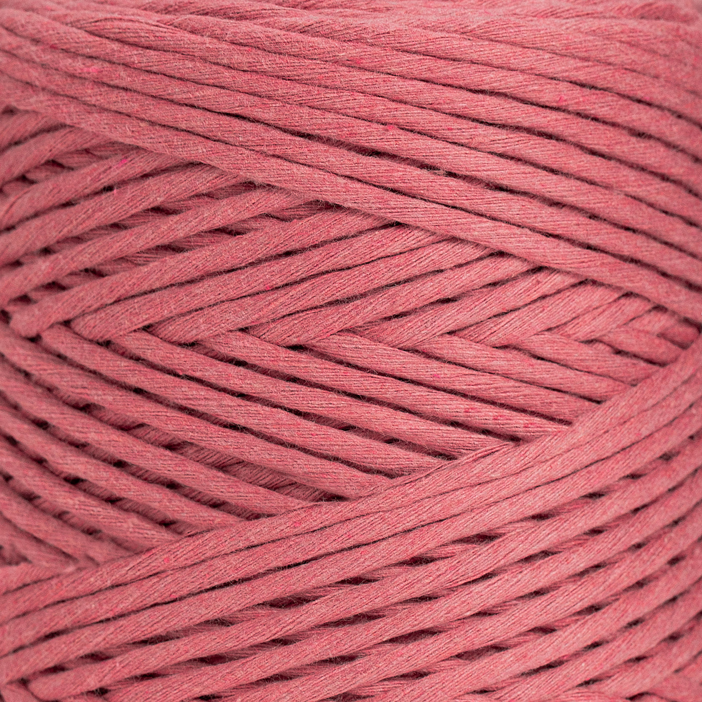 SOFT COTTON CORD ZERO WASTE 4 MM - 1 SINGLE STRAND - HIBISCUS COLOR