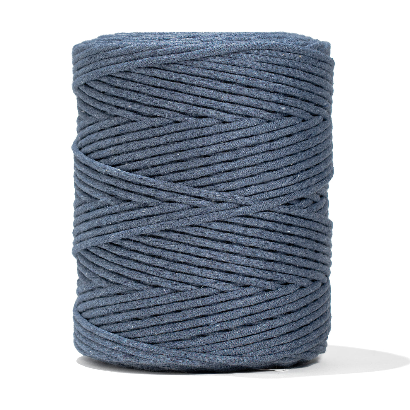 SOFT COTTON CORD ZERO WASTE 4 MM - 1 SINGLE STRAND - JEANS COLOR