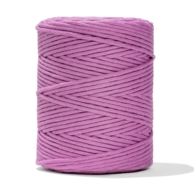 SOFT COTTON CORD ZERO WASTE 4mm - 1 SINGLE STRAND - LILAC PINK