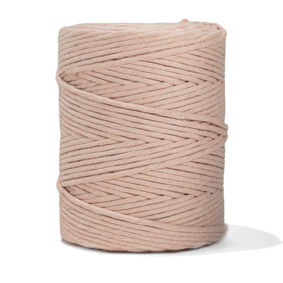 SOFT COTTON CORD ZERO WASTE 4 MM - 1 SINGLE STRAND - MARSHMALLOW COLOR