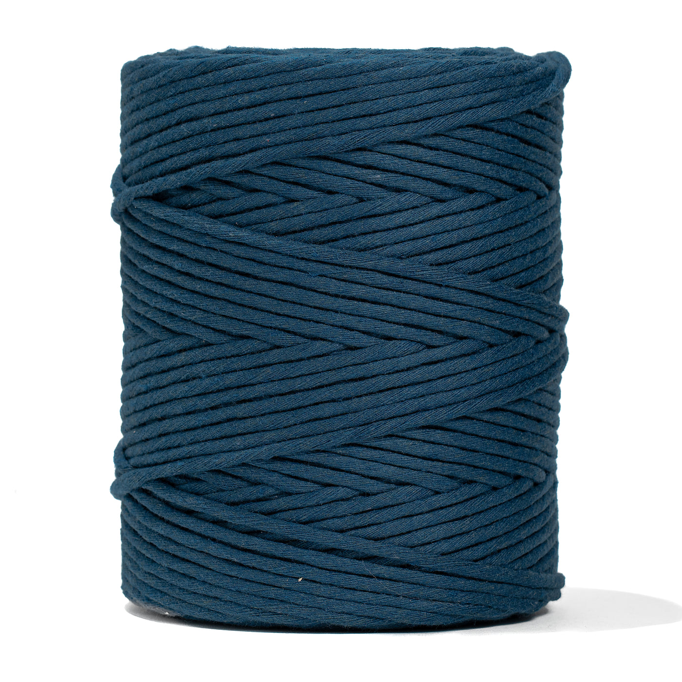 SOFT COTTON CORD ZERO WASTE 4 MM - 1 SINGLE STRAND - PEACOCK BLUE COLOR