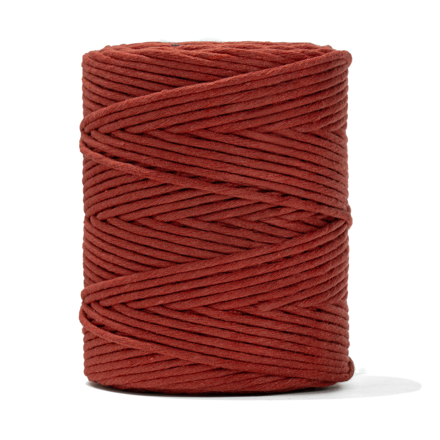 SOFT COTTON CORD ZERO WASTE 4 MM - 1 SINGLE STRAND - RED AMBER COLOR