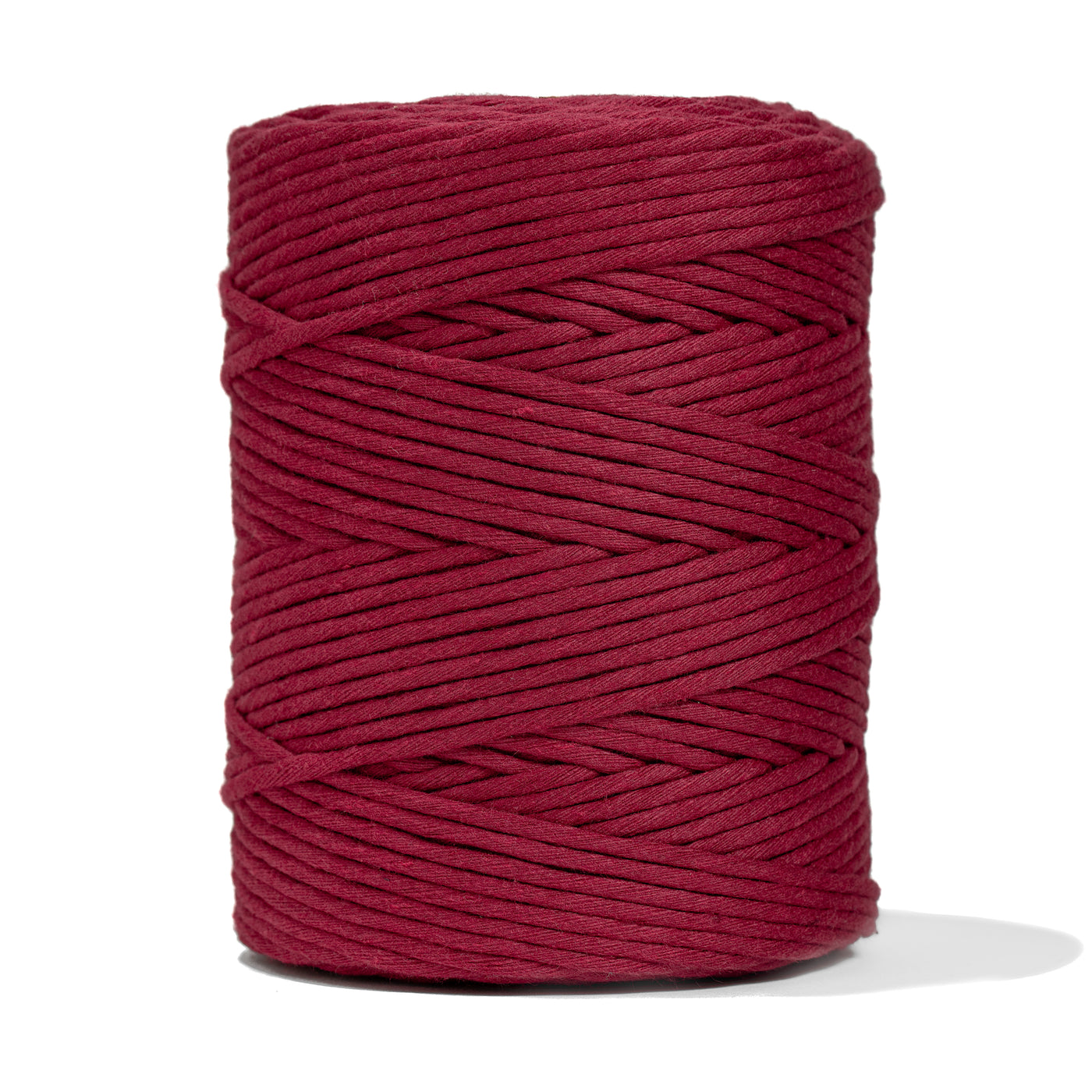 SOFT COTTON CORD ZERO WASTE 4mm - 1 SINGLE STRAND - RUBY RED