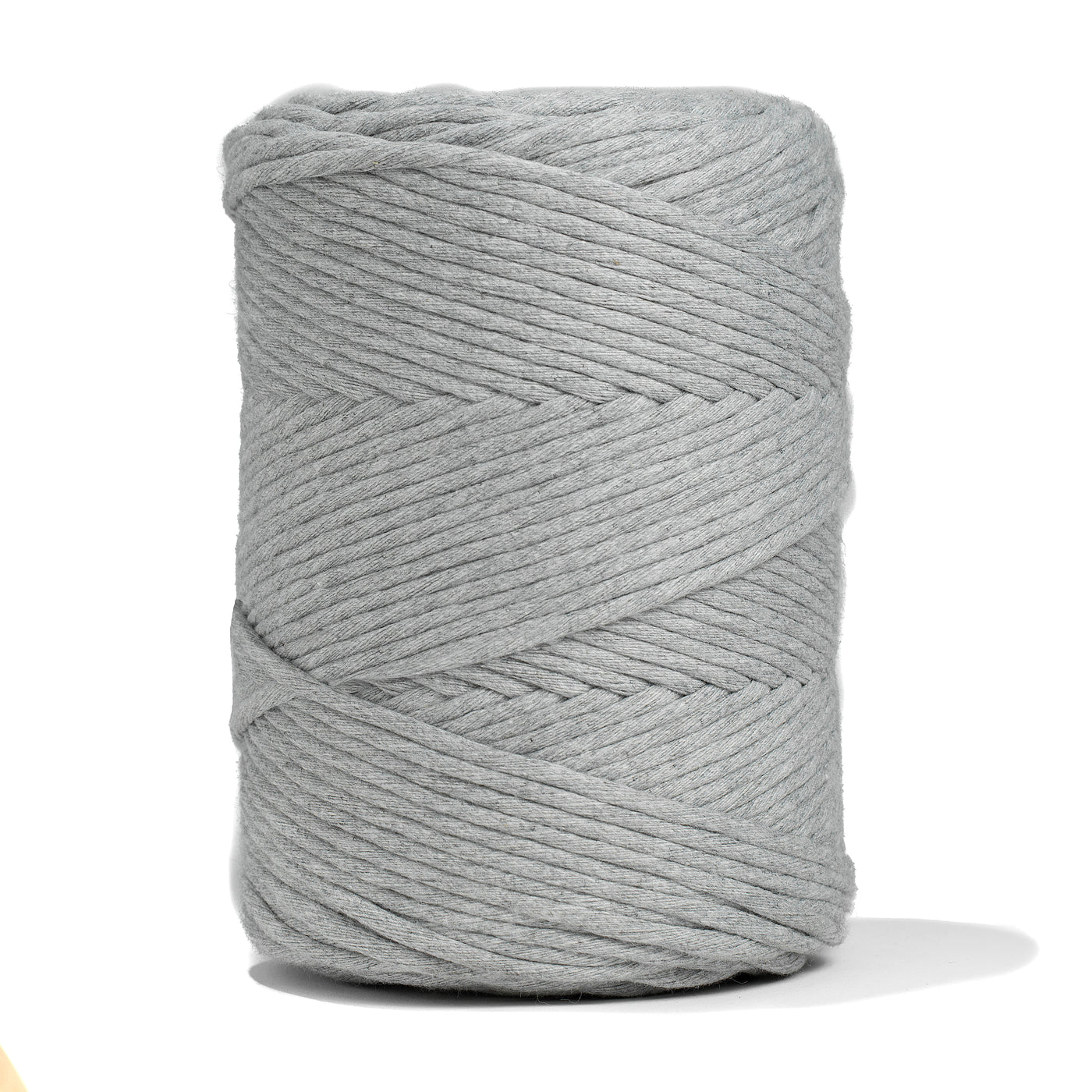 SOFT COTTON CORD ZERO WASTE 4 MM - 1 SINGLE STRAND - SOFT GRAY COLOR
