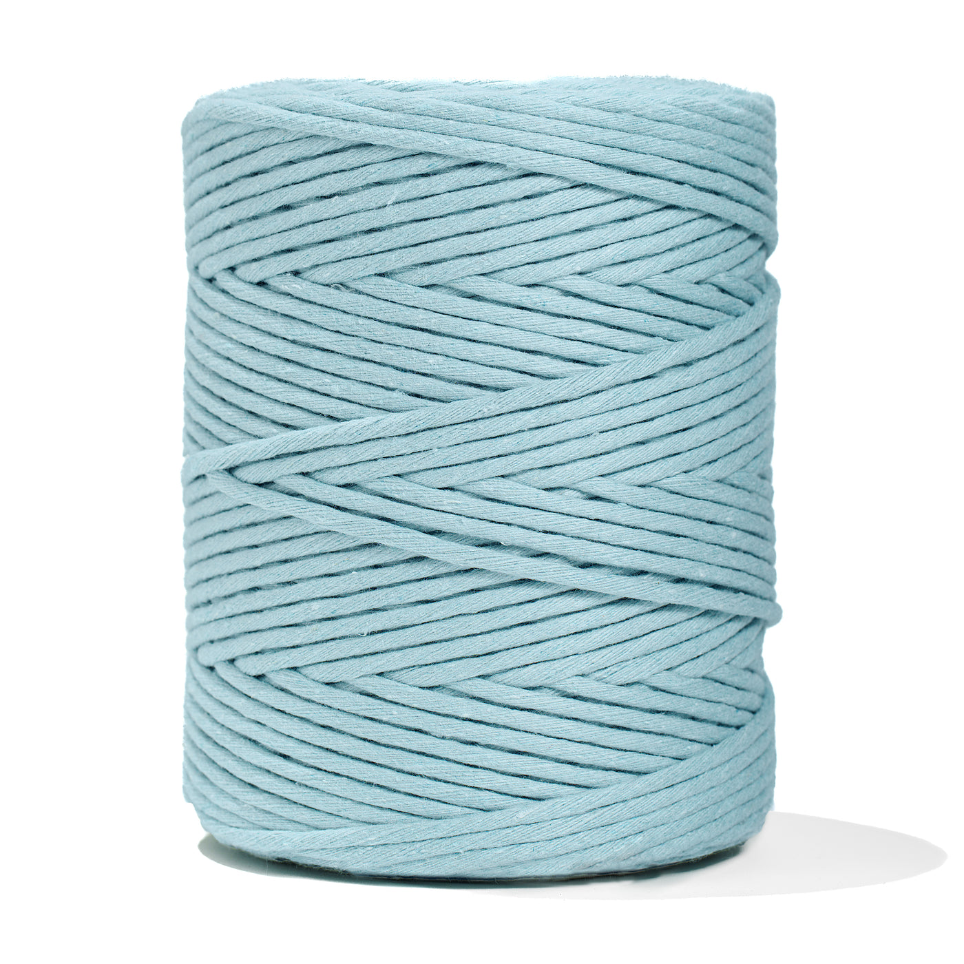 SOFT COTTON CORD ZERO WASTE 4 MM - 1 SINGLE STRAND - VINTAGE BLUE