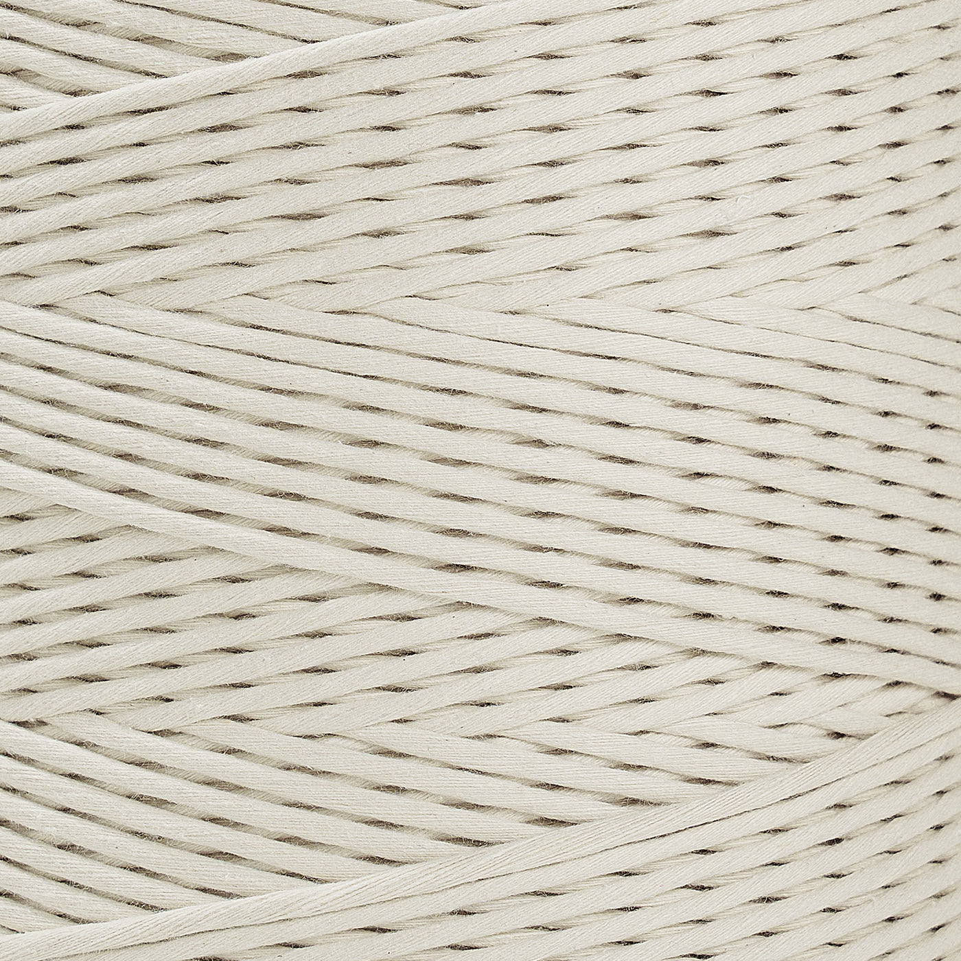 SUPER SPOOL SOFT COTTON CORD ZERO WASTE 4 MM - 1 SINGLE STRAND - NATURAL COLOR