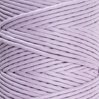 SOFT COTTON CORD ZERO WASTE 6 MM - 1 SINGLE STRAND -  LILAC COLOR