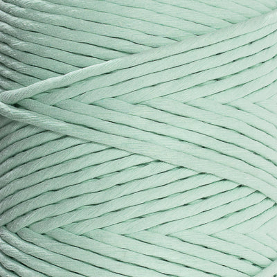 SOFT COTTON CORD ZERO WASTE 6 MM - 1 SINGLE STRAND -  MINT COLOR