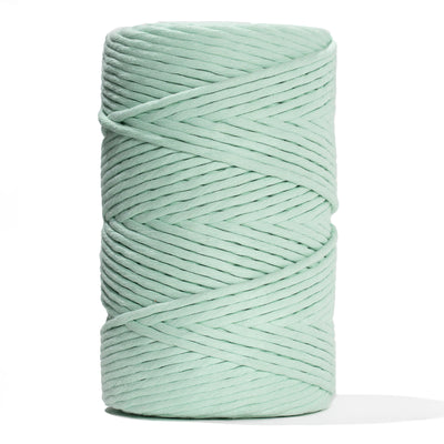 SOFT COTTON CORD ZERO WASTE 6 MM - 1 SINGLE STRAND -  MINT COLOR