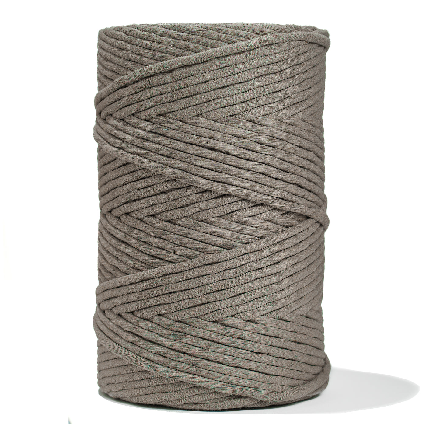 SOFT COTTON CORD ZERO WASTE 6 MM - 1 SINGLE STRAND - CHESTNUT COLOR