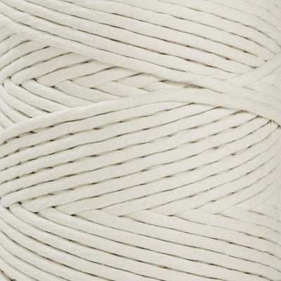 SOFT COTTON CORD ZERO WASTE 6 MM - 1 SINGLE STRAND - NATURAL COLOR