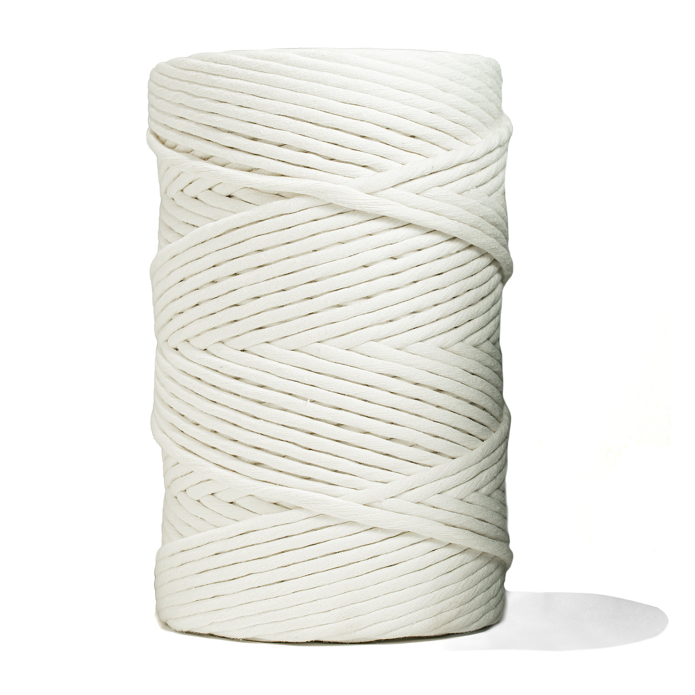 SOFT COTTON CORD ZERO WASTE 6 MM - 1 SINGLE STRAND - IVORY COLOR