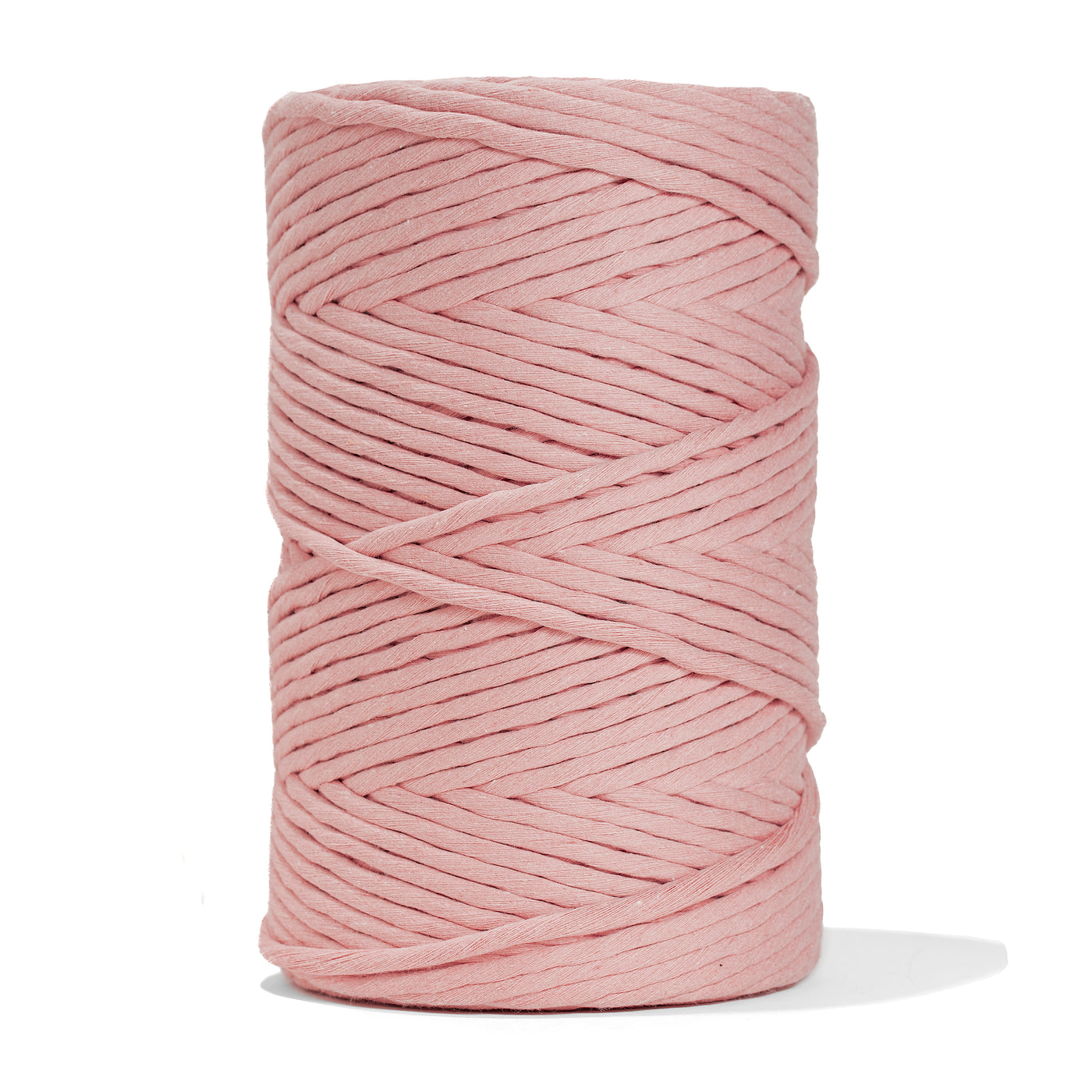 SOFT COTTON CORD ZERO WASTE 6 MM - 1 SINGLE STRAND - PALE PINK COLOR