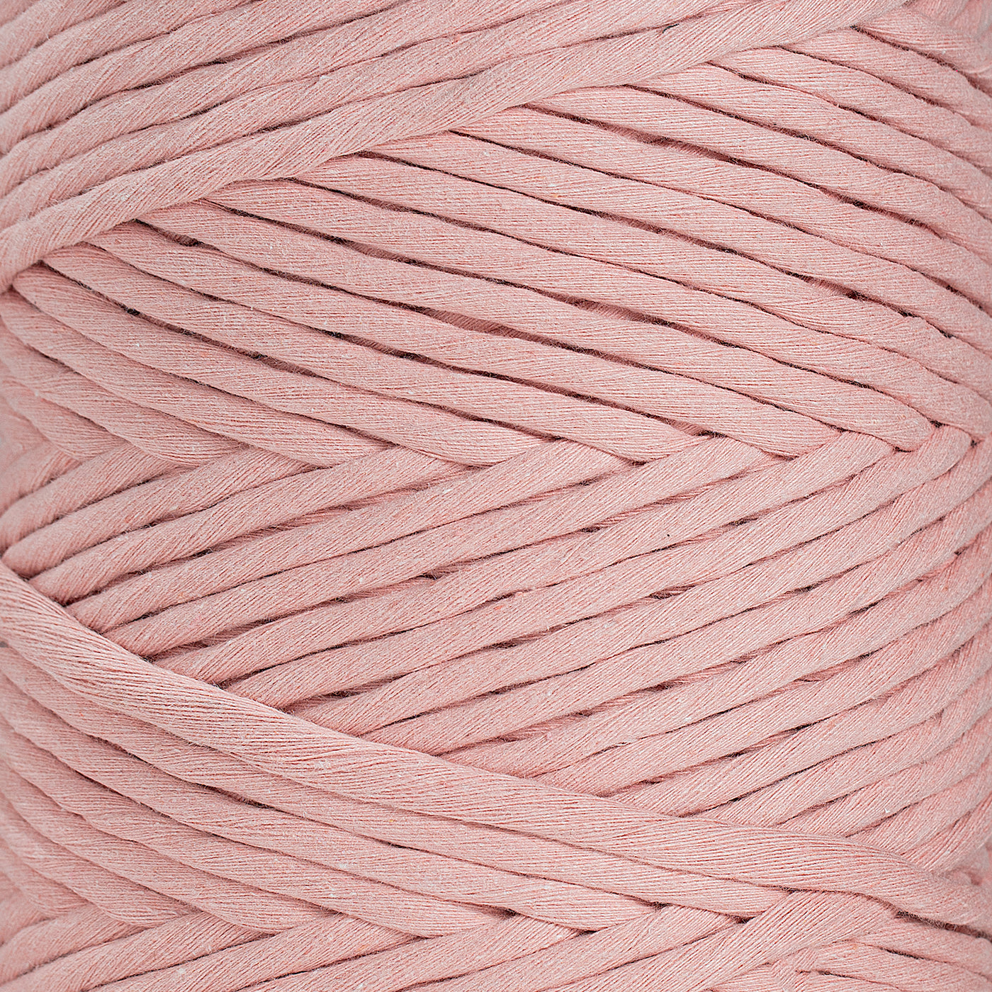 SOFT COTTON CORD ZERO WASTE 6 MM - 1 SINGLE STRAND - BALLET PINK COLOR