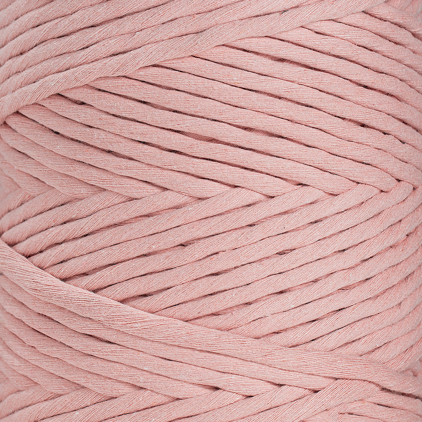 SOFT COTTON CORD ZERO WASTE 6 MM - 1 SINGLE STRAND - BALLET PINK COLOR