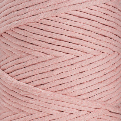 SOFT COTTON CORD ZERO WASTE 6 MM - 1 SINGLE STRAND - BALLET PINK COLOR