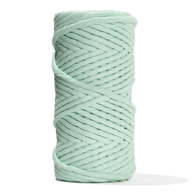 JUMBO SOFT COTTON CORD ZERO WASTE 8 MM - 1 SINGLE STRAND - MINT COLOR