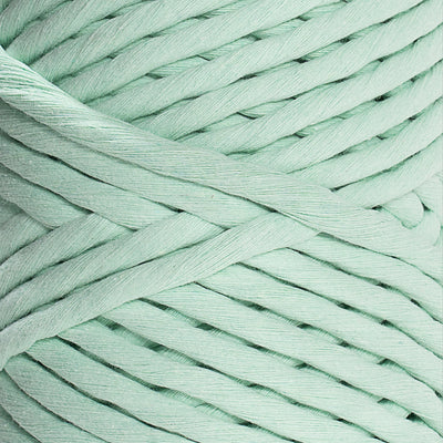 JUMBO SOFT COTTON CORD ZERO WASTE 8 MM - 1 SINGLE STRAND - MINT COLOR