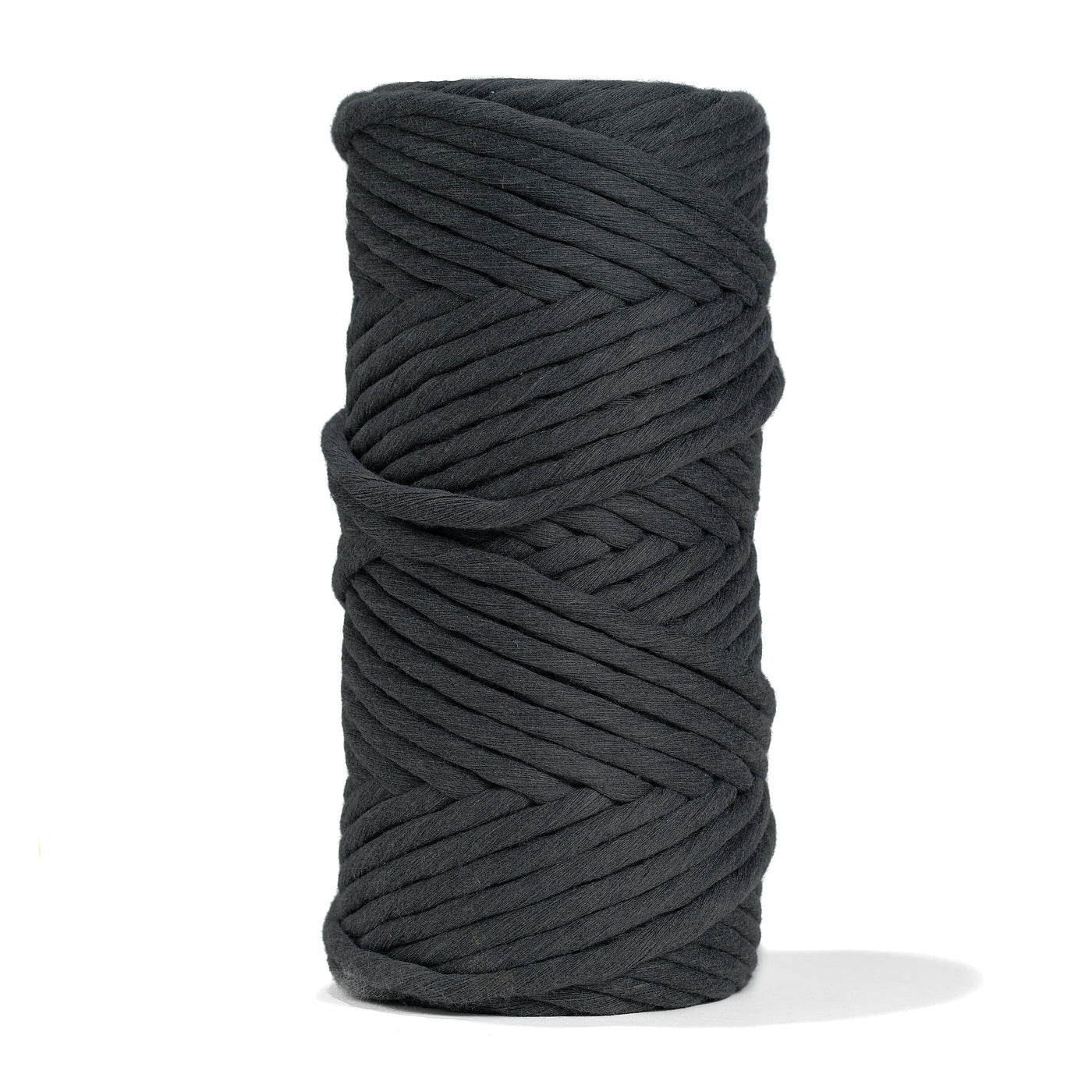 JUMBO SOFT COTTON CORD ZERO WASTE 8 MM - 1 SINGLE STRAND - ANTHRACITE COLOR