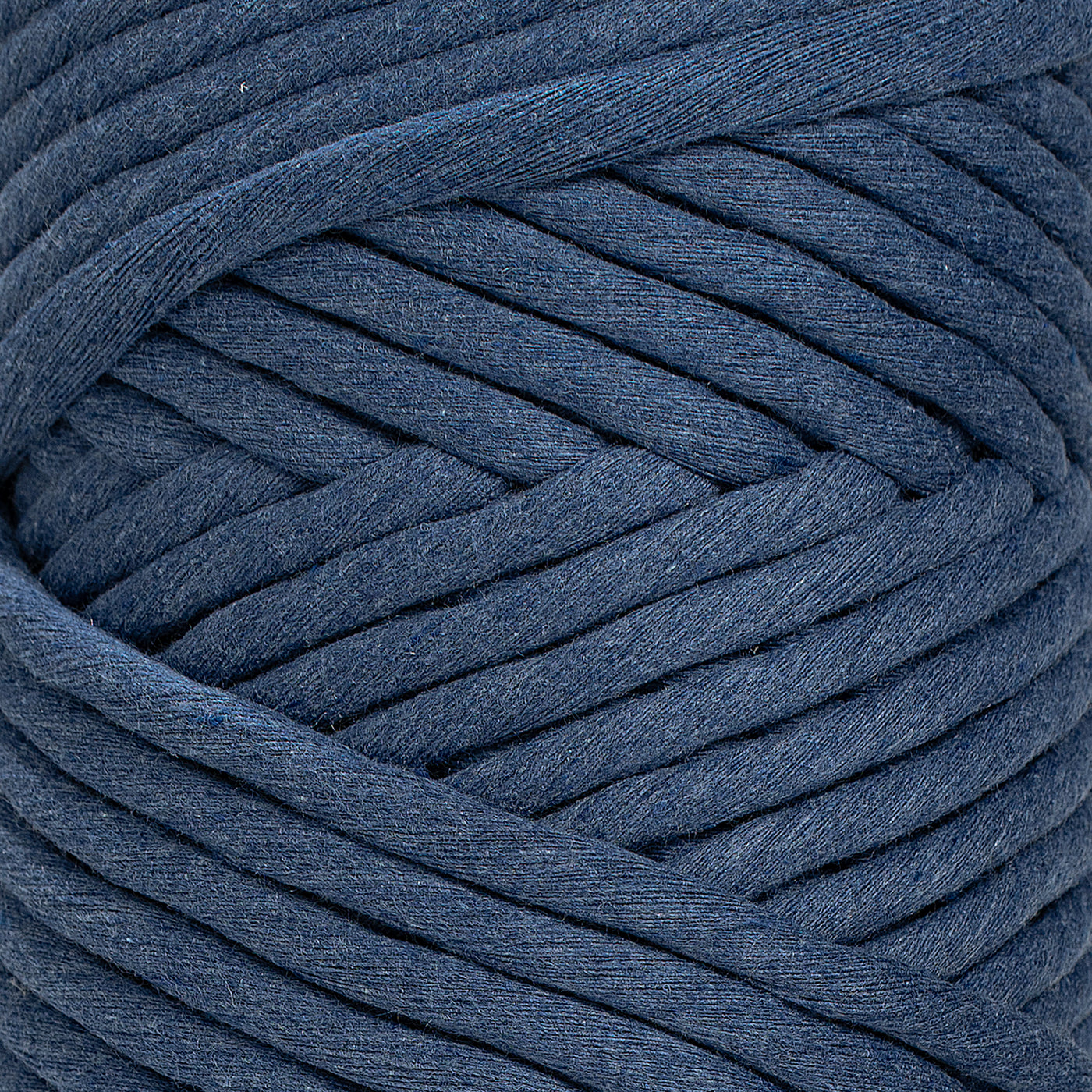 JUMBO SOFT COTTON CORD ZERO WASTE 8 MM - 1 SINGLE STRAND - DENIM COLOR