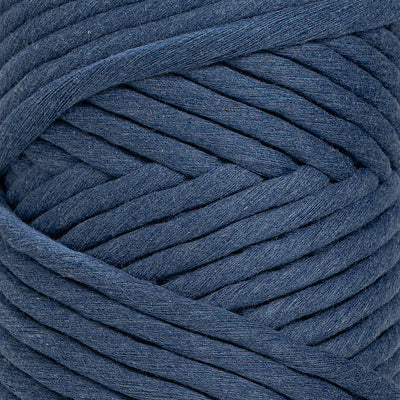 JUMBO SOFT COTTON CORD ZERO WASTE 8 MM - 1 SINGLE STRAND - DENIM COLOR