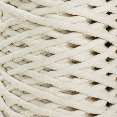 JUMBO SOFT COTTON CORD ZERO WASTE 8 MM - 1 SINGLE STRAND  - NATURAL COLOR
