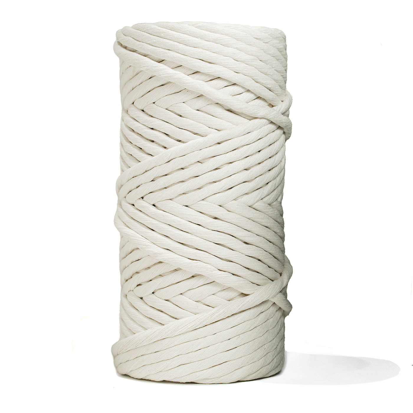 JUMBO SOFT COTTON CORD ZERO WASTE 8 MM - 1 SINGLE STRAND - IVORY COLOR