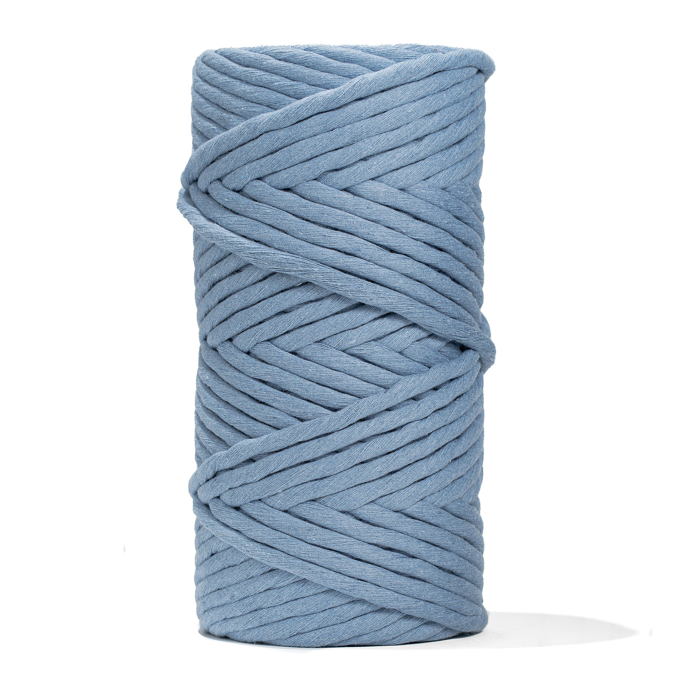 JUMBO SOFT COTTON CORD ZERO WASTE 8 MM - 1 SINGLE STRAND - POWDER BLUE COLOR