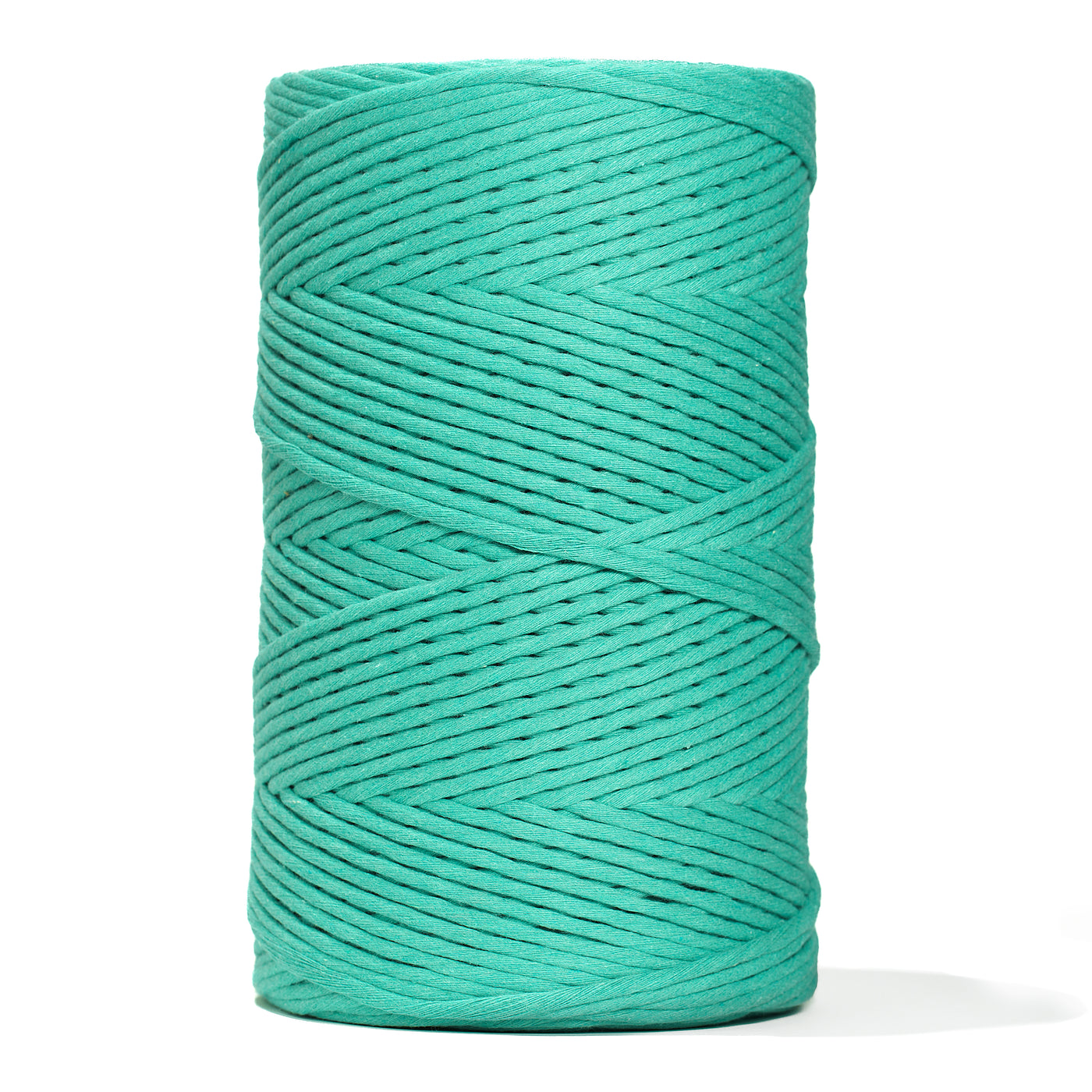 SOFT COTTON CORD ZERO WASTE 4 MM - 1 SINGLE STRAND - CARIBBEAN SEA COLOR