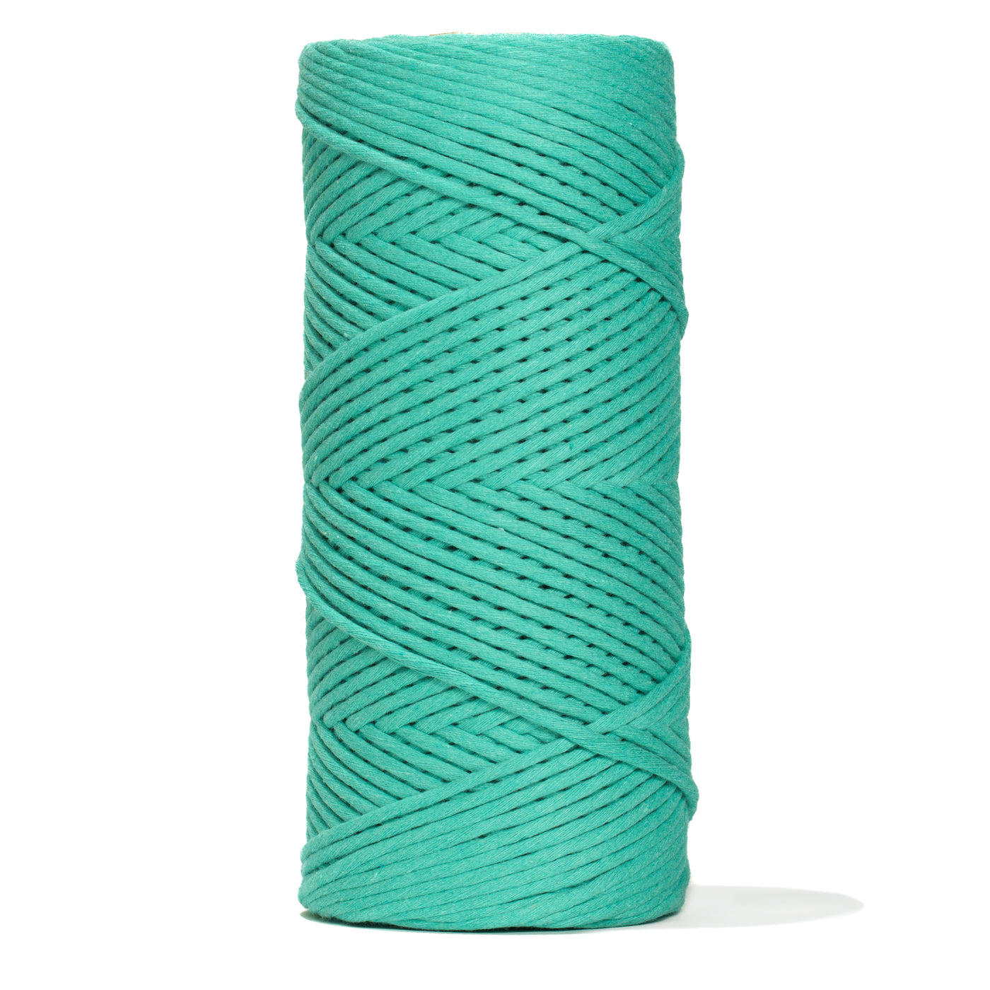 SOFT COTTON CORD ZERO WASTE 4 MM - 1 SINGLE STRAND - CARIBBEAN SEA COLOR