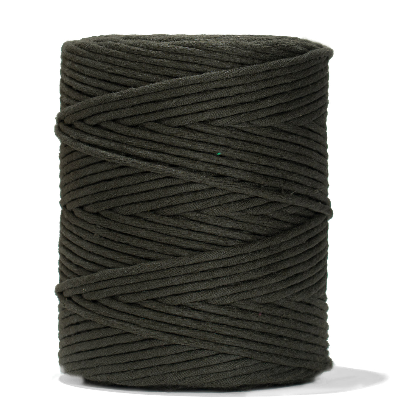 SOFT COTTON CORD ZERO WASTE 4 MM - 1 SINGLE STRAND - TUSCANY GREEN COLOR