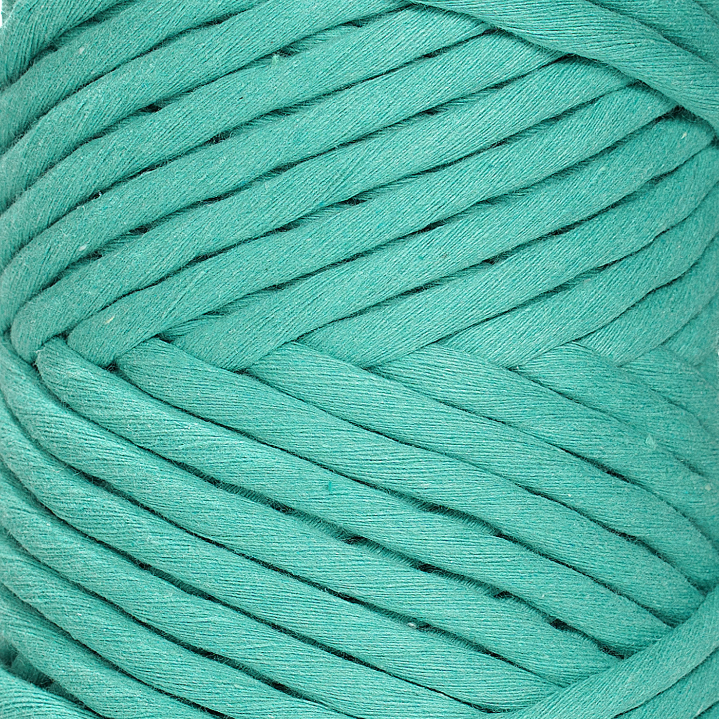 JUMBO SOFT COTTON CORD ZERO WASTE 8 MM - 1 SINGLE STRAND - CARIBBEAN SEA COLOR