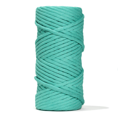 JUMBO SOFT COTTON CORD ZERO WASTE 8 MM - 1 SINGLE STRAND - CARIBBEAN SEA COLOR