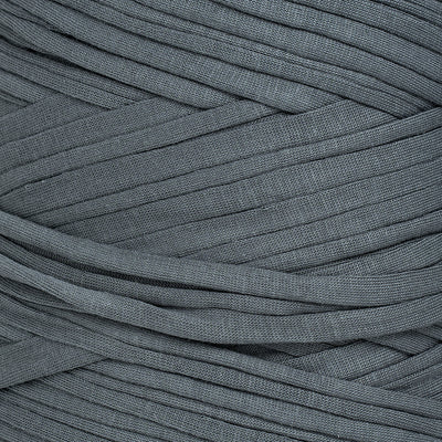 Recycled T-Shirt Fabric Yarn - Slate Gray Color