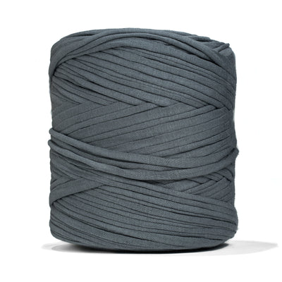 Recycled T-Shirt Fabric Yarn - Slate Gray Color