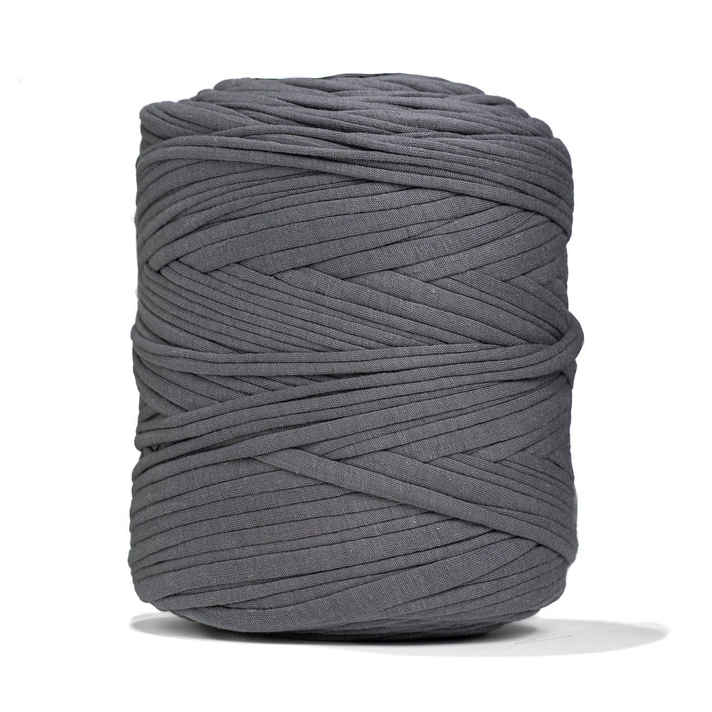 Recycled T-Shirt Fabric Yarn - Steel Gray Color